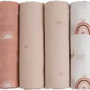 Muslin Swaddle Blankets Breathable,Soft And Absorbent