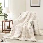 chunky knit bulk blankets