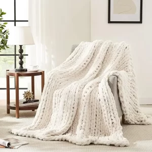 chunky knit bulk blankets